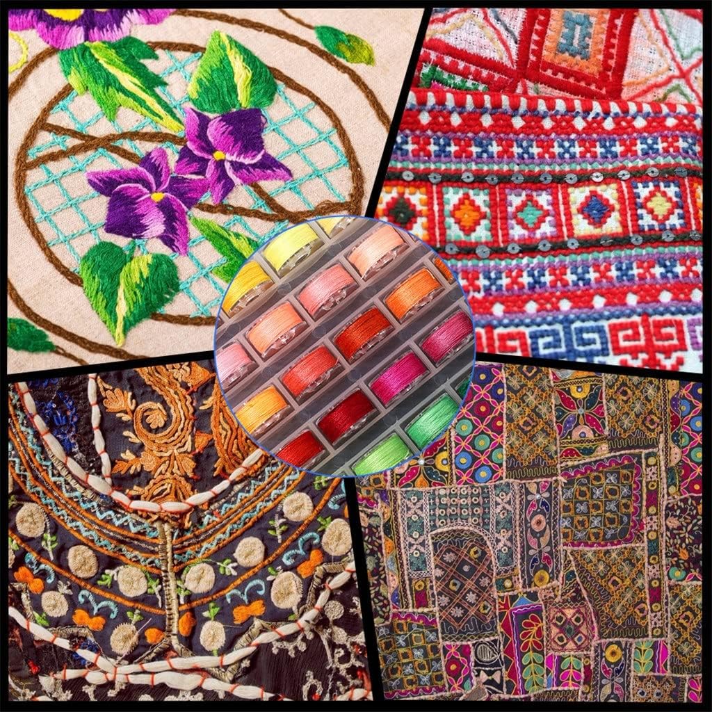 25pcs/Set DIY Crystal Beading Cord Seed Beads Cord String Beading Thread for Jewelry Making Supply Bead Thread (Color : As Shown Size : One Size)