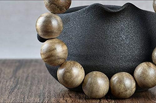 GLW Malinao Wild Agarwood 15mm Malas Meditation Prayer Beads Japa #4890