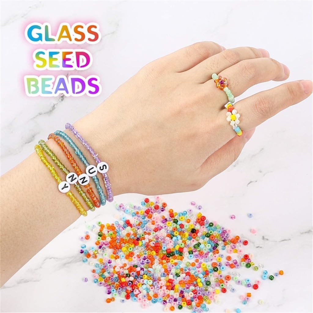 48 Grams of Beads Single Letter 2 Boxes Spring DIY Bracelet 3mm Set