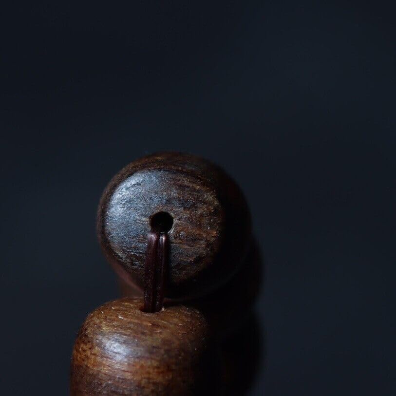 Agarwood 10mm*19pcs Fusen Red Agarwood Drum Beads Nine Points Sunken Grade Buddha Beads