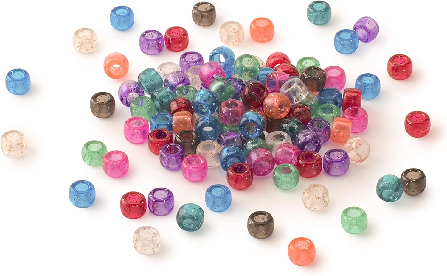 Creatology 12 Pack: 1lb. Multicolor Pony Beads, 6mm x 9mm