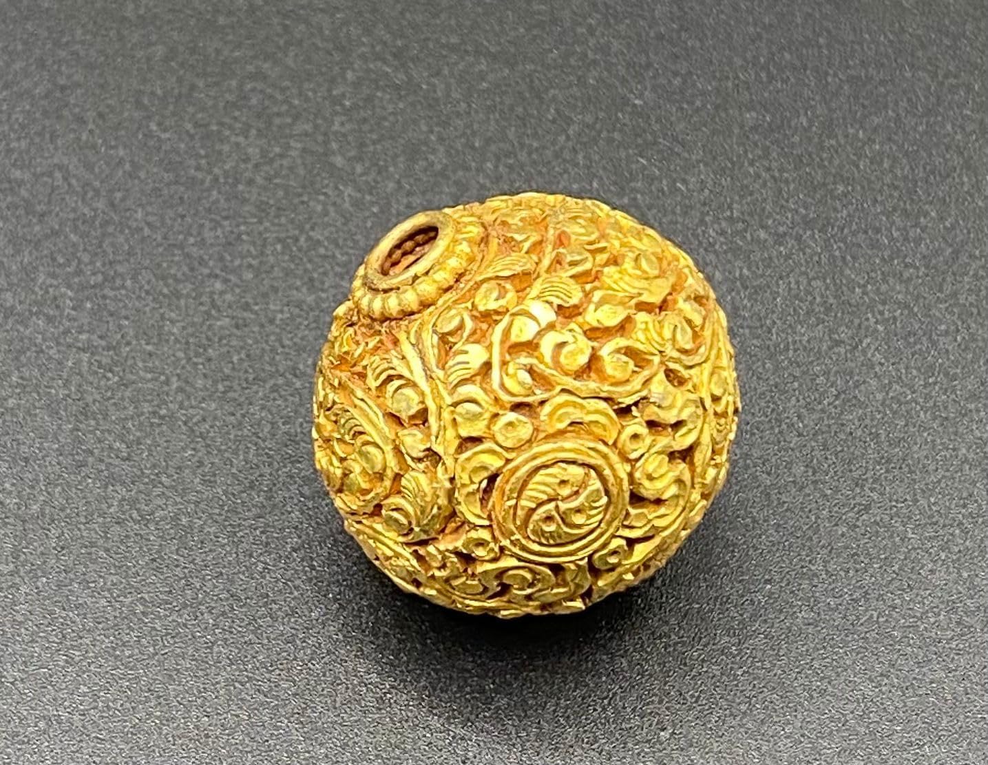Handcrafted Afghan Silver Gold Plated Bead 25x24mm – 12.18g Antique Nepalese Tibetan Jewelry Bead for Necklace & Bracelet Making, Ethnic Boho Vintage for DIY Jewelry Design (20)