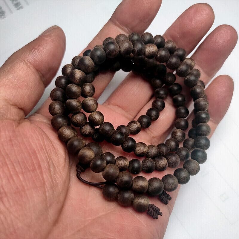 Agarwood Vietnam Sinking Qinan Kynam Kyara Kinam Agarwood 6mm 108 Prayer Beads Juzu