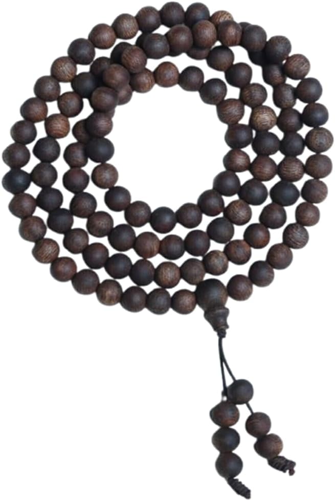 Agarwood 6mm Natural Vietnam White chess nan agarwood Bracelets Buddhist Prayer Beads