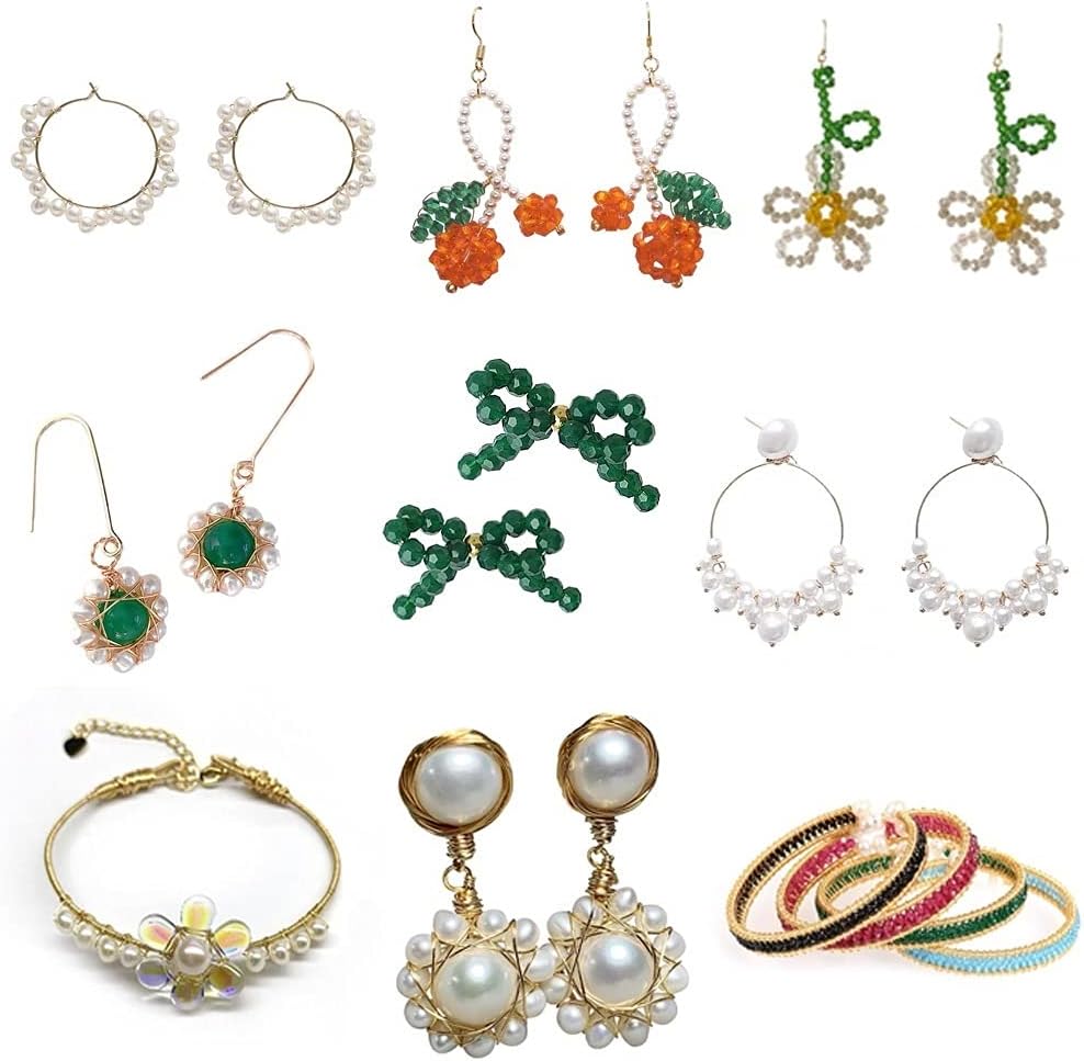 OP 60-640m 0.3-1mm Copper Wire Colorfast Beading Wire Cord Jewelry String for DIY Craft Making Jewelry Cord String Accessories T108 (Color : Gold, Size : 0.6x200m)