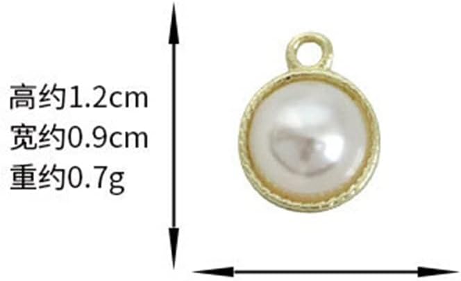 Small Alloy Half Round Bead Pendant Handmade DIY Jewelry Accessories Earrings Material Kit