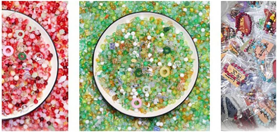 6PCS Glass Beads Have Elegant Effect and can be Used as DIY Decorative Materials for Beaded Hairpins and Jewelry Clasps in The Art of Clothing.(Mixed Colors)