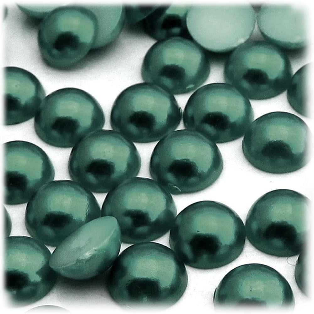 The Crafts Outlet 10000-pc Pearl Finish Half Dome Beads, Round, 10mm, Golden Caramel Brown