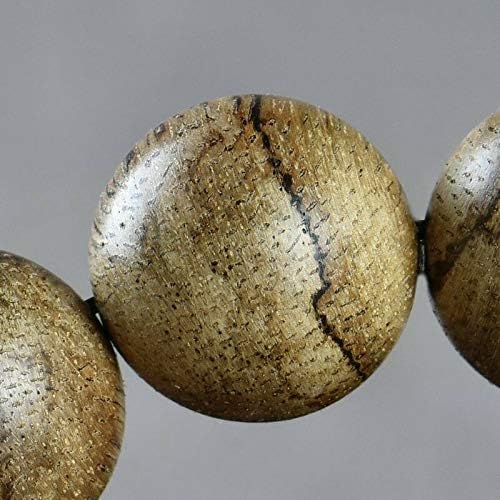 GLW Sumatra Genuine Natural Wild Agarwood Aloewood MALA Prayer Beads 14mm #4678