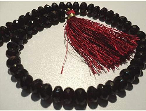11 inch Strand Natural Garnet 7.5 mm rondelle Faceted Beads for Jewelry Making - Garnet rondelles/Faceted rondelle Beads/rondelle Beads/ 7.5mm Each - 11 inch Strand - 55 Pieces Approx