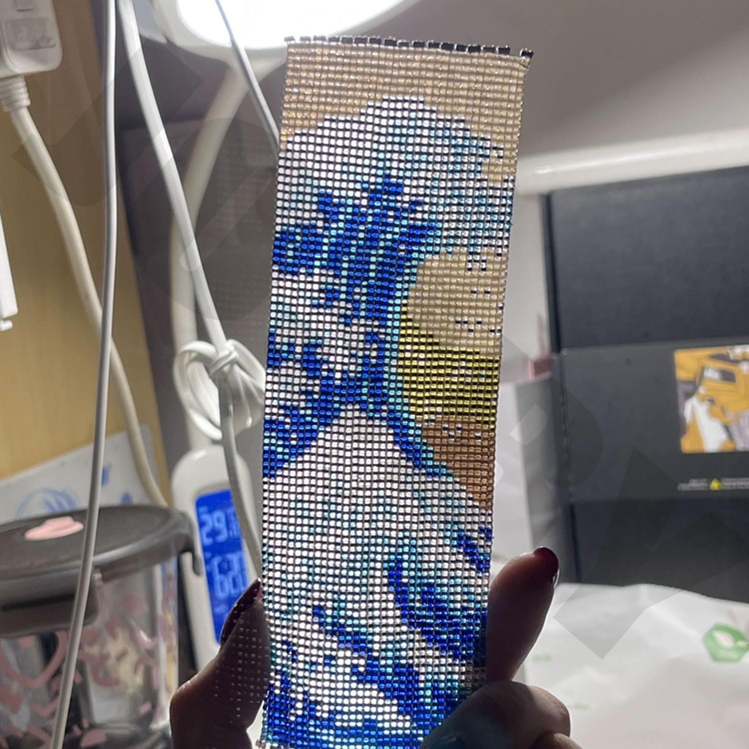 JOSBY Wooden Bead Loom, Handmade Jewelry Making Loom, Manual Bead Weaving Machine, Jewelry Making Tools, Two-Warp Loom, Easy Assembly, for DIY Artifact, Bracelet, Pendant, Necklace, Belts