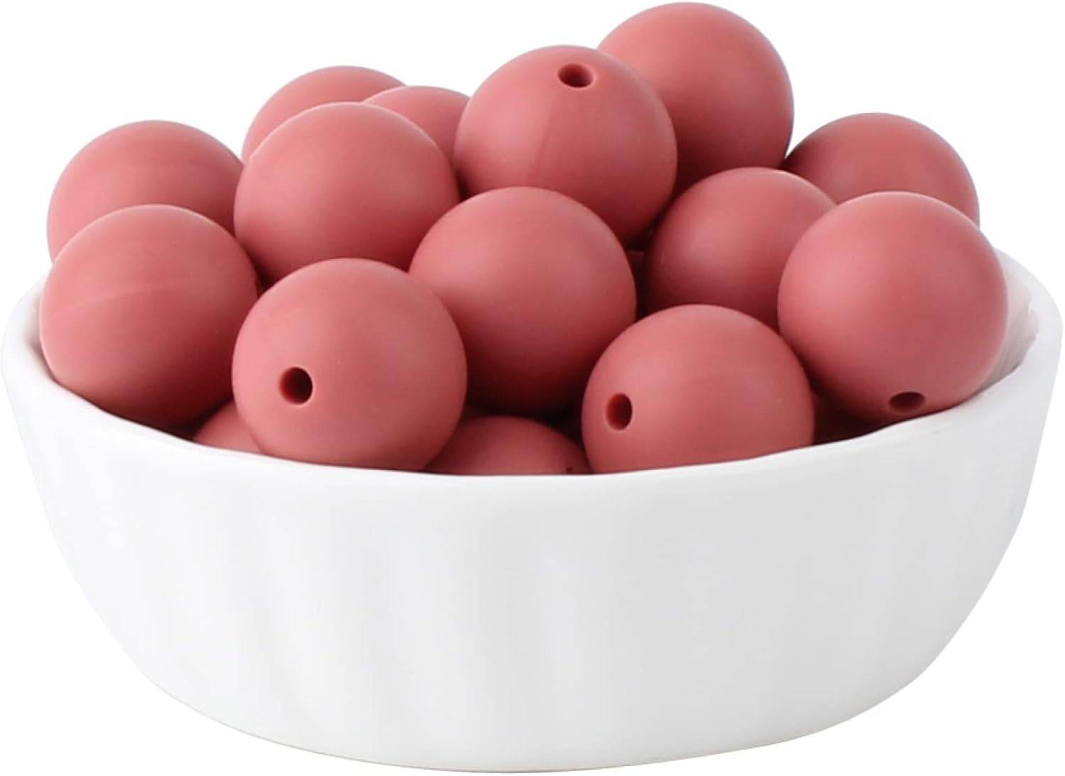 Silicone Beads for Keychain Making Kit 9mm Bulk Multi Color Mix Silicone Round Loose Pearl Beads Shaped Woman Beaded Jewelry Stretchy Beads DIY Mom Jewelry Necklace 50 Pieces (Light Green 59)