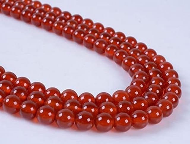 6mm Red Agate Round Ball Loose Gemstone Beads 16