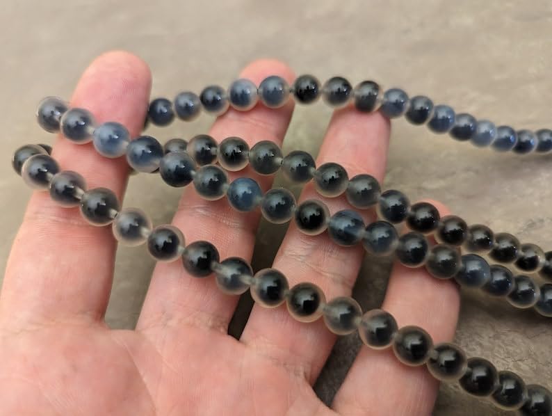 Natural Agate 8mm 108 Mala Beads, Spiritual, Meditation Beads, Reiki, Japa Mala, Buddhist Prayer Beads, Yoga Bracelet, healing beads LKMALA-RRGU-205