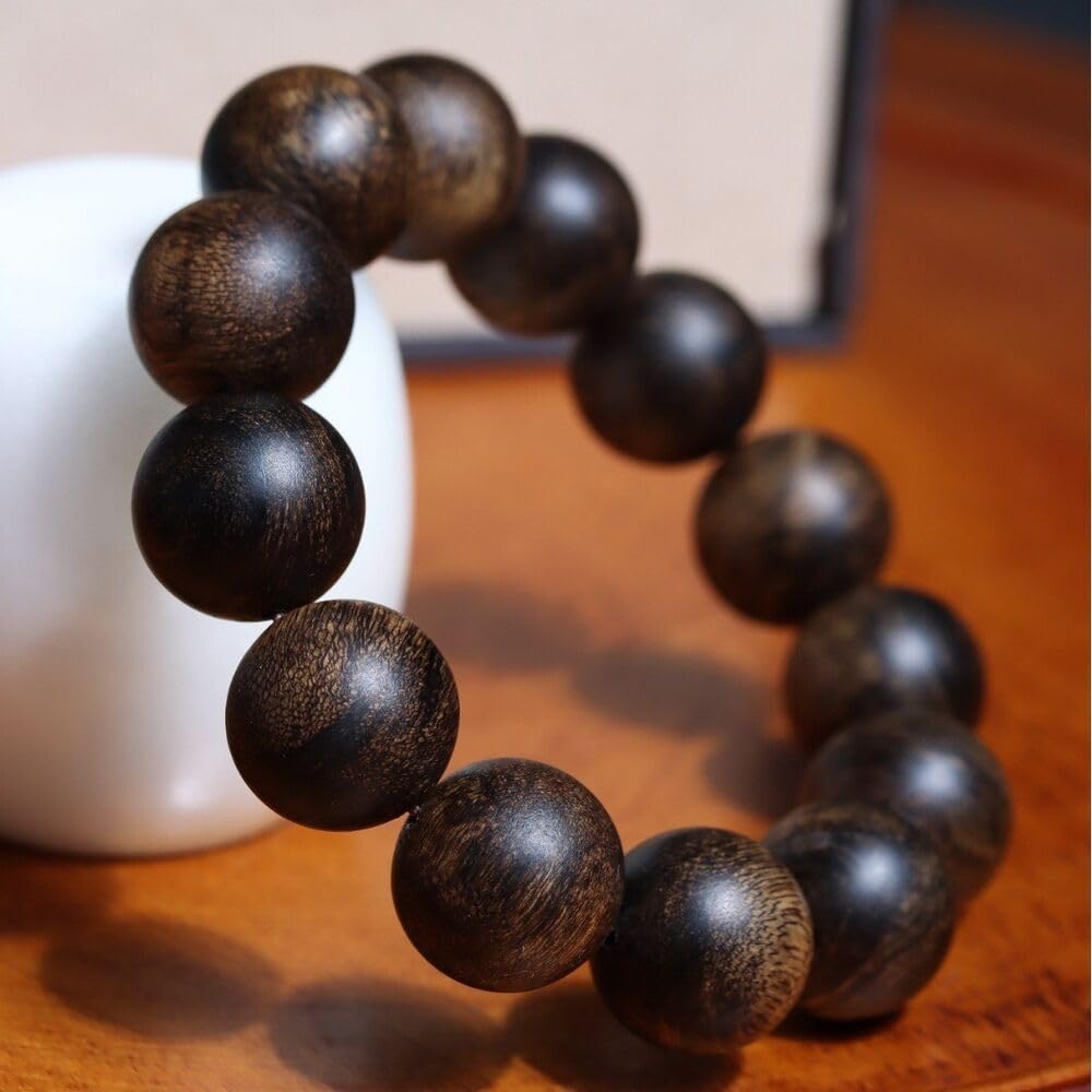 Agarwood Darakan old material Agarwood string 18mm Buddha bead rosary bead submerged grad