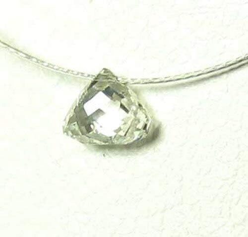 0.19cts Natural White Diamond Tabiz Briolette Bead 10617A for Jewelry Making