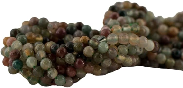 13 inch Strand of Natural gem Indian Agate, 2mm Round Smooth Beads for DIY Jewelry Making. | Beads_04805