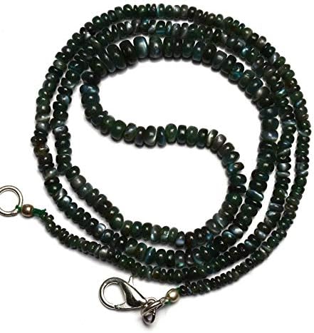 Very Very Rare Natural Gem Alexandrite Chrysoberyl Smooth 3 to 5MM Rondelle Beads Necklace 20