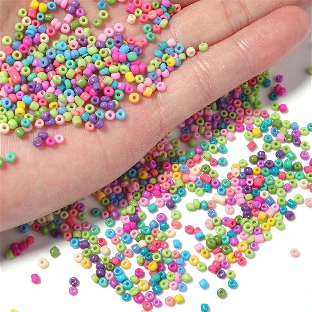 24 Grid Macaron Color 4mm Boxed Glass Beads DIY Bracelet Necklace Set