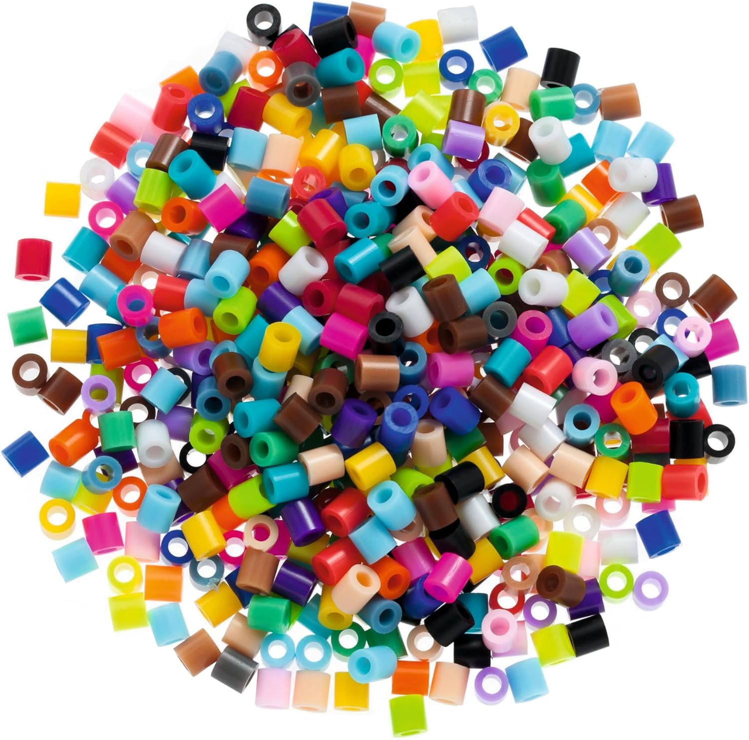 folia 73219 Ironing Beads in Bucket, 30,000 Pieces Assorted in 22 Different Colours, Diameter Approx. 5 mm, Great Addition to The Pin Plates