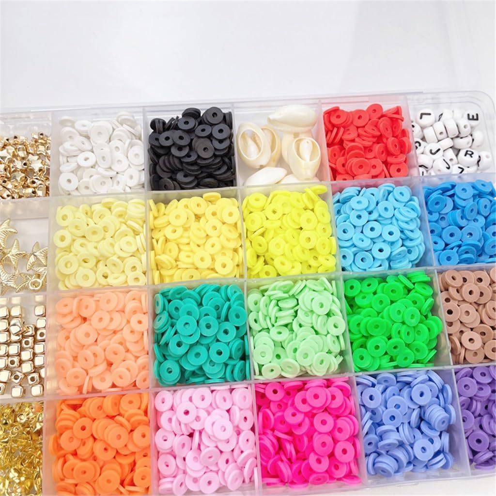 18 Color Polymer Clay Sheet Beads Set Bohemian DIY Jewelry Accessories