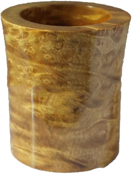 Mascot Wooden Crafts Wood Carving Art Wood Decoration Artwork 金丝楠水波纹笔筒 文房四宝木笔筒楠木礼品 黄金樟大叶楠(随机发)