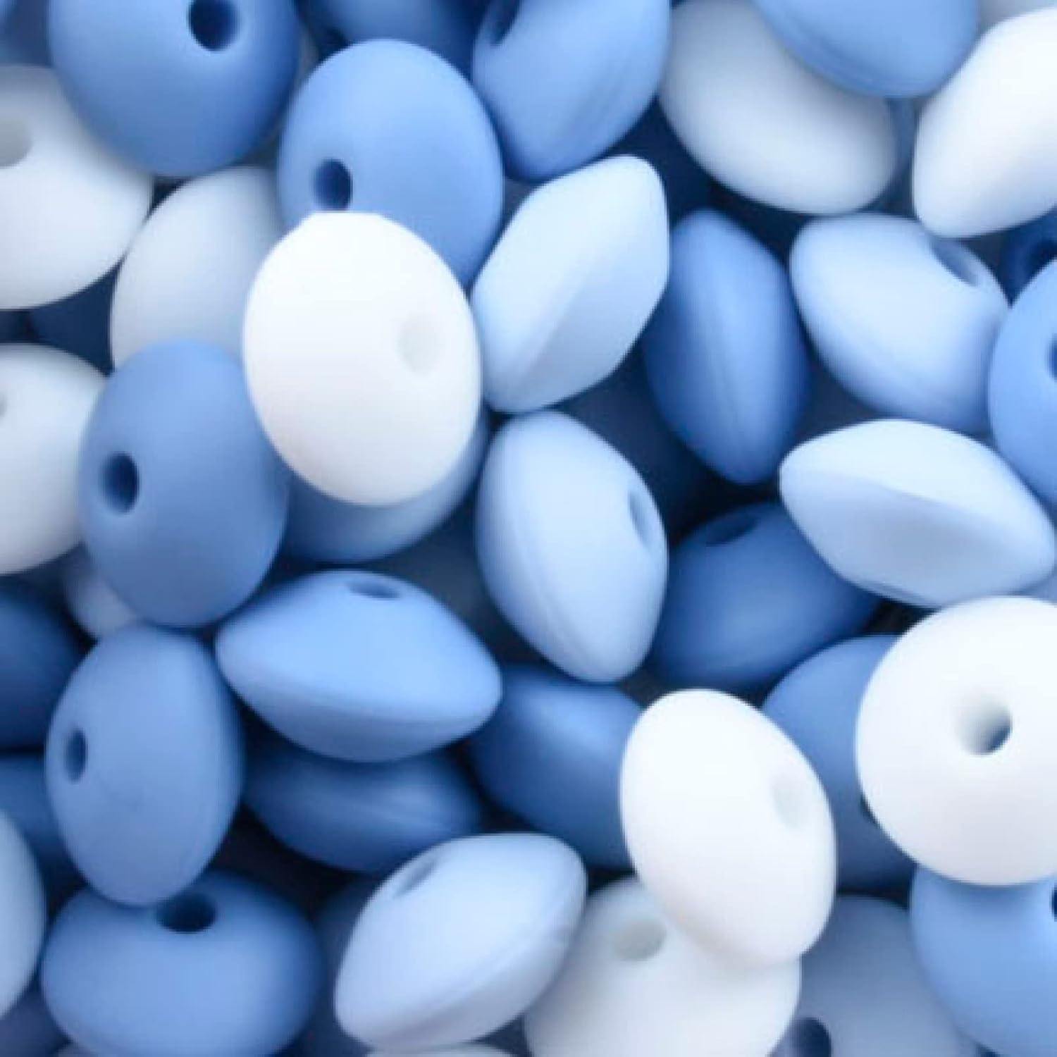 200 Pieces Silicone Beads 12mm, Colorful Round Lentil Abacus Silicone Beads, Loose Large Hole Silicone Spacer Rubber Beads for Jewelry Making DIY Necklaces Bracelets Crafts (Type 14)