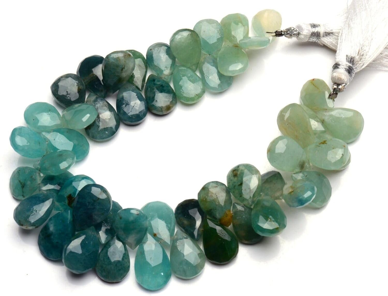 8 inch Strand of Natural Grandidierite 12x9-14x9mm Pear Faceted briolette Beads for DIY Jewelry Making. |BRIO_03548