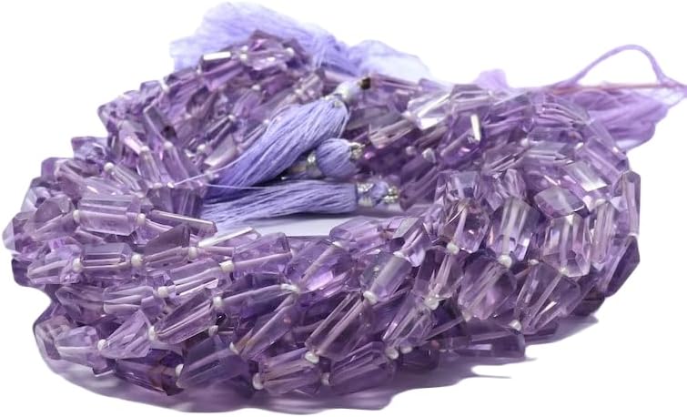13 inch Strand of Natural gem Amethyst, 7x10mm Nugget Faceted Beads for DIY Jewelry Making. | Beads_01714