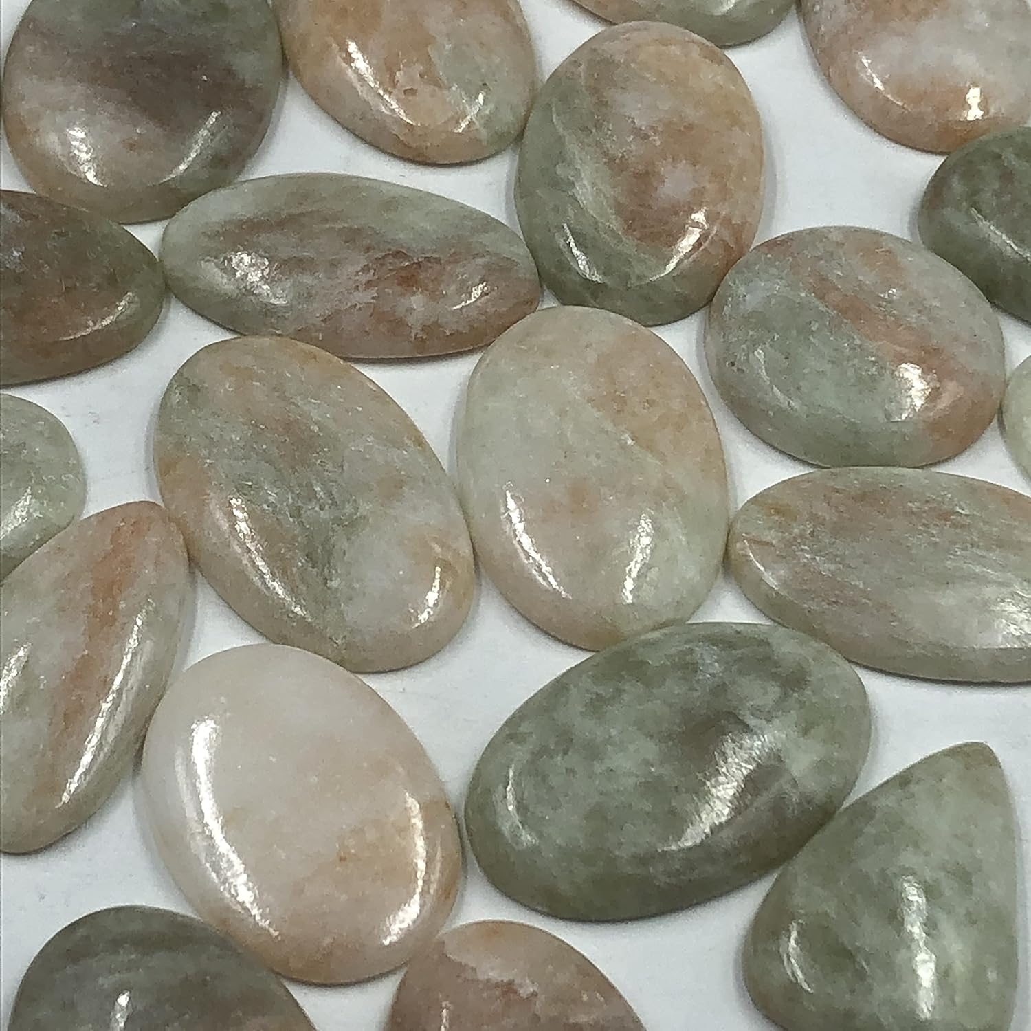 Natural GOLDEN SERAPHINITE Gemstone Loose Cabochon Lot For Jewelry Making, Loose Gemstone For Ring, Earring & Pendant Necklace, Jewelry Making Cabochons, Healing Gemstones