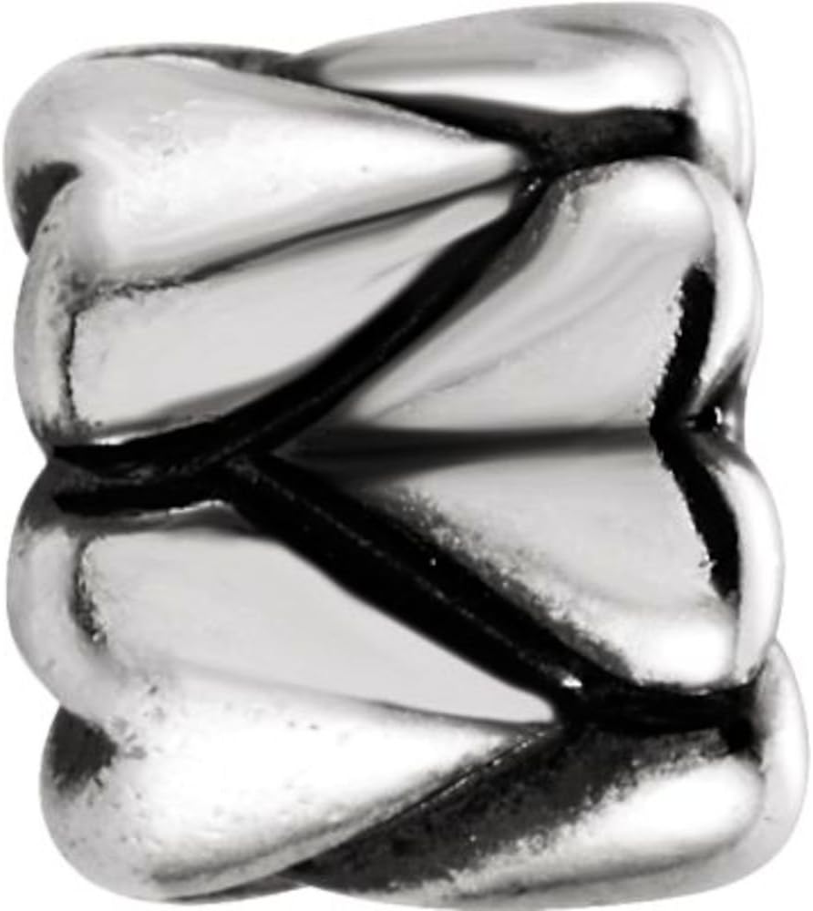 Bonyak Jewelry Sterling Silver Kera Heart Accented Bead
