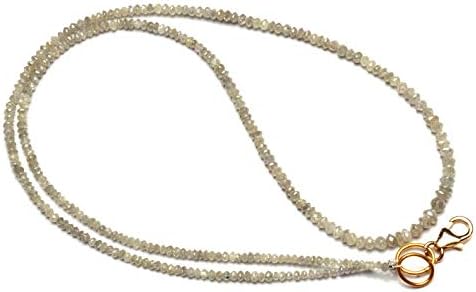 Natural Super Quality White Diamond Beads Necklace 16