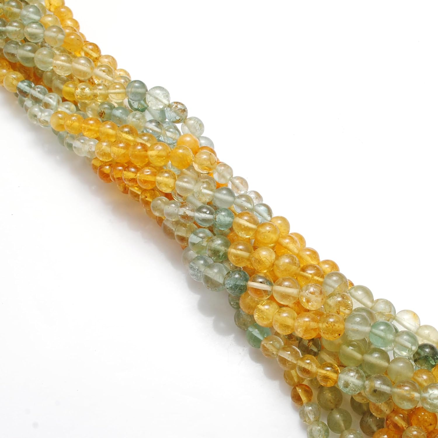 Natural Multi Aquamarine Beads, 6–7mm Plain Round, 15-Inch Strand, 58 Gemstones, 22g – Hand-Polished Aquamarine for Fine Jewelry & Healing Gifts (234-A)