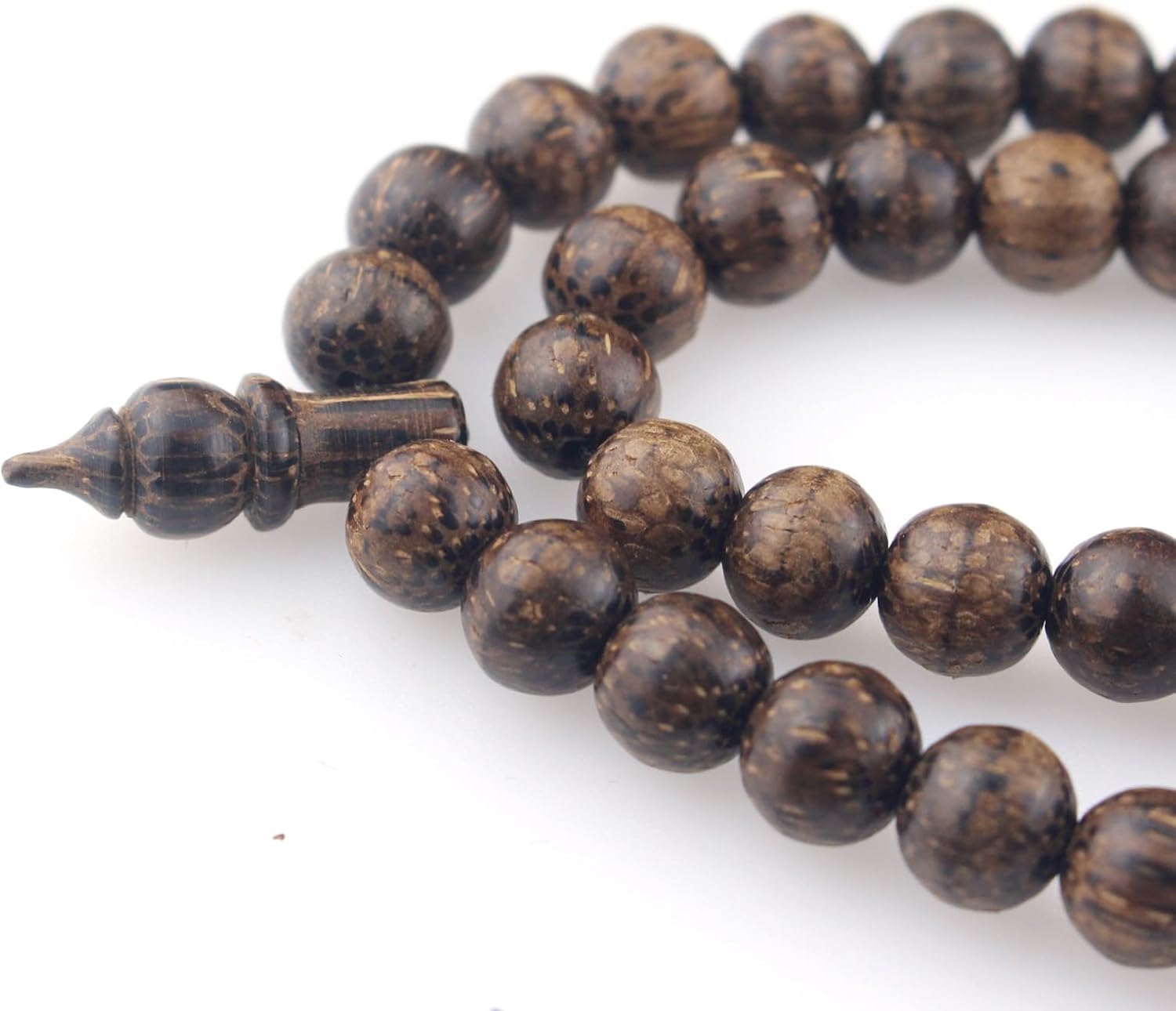 Muslims Islamic Dhikr 99 Tasbeeh Tasbih Prayer Beads, Wood Beads with Tassel