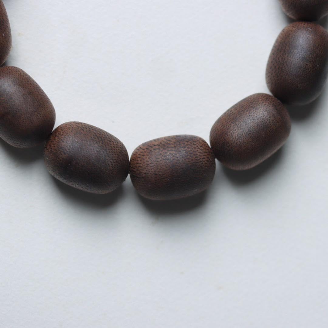 Hainan Green Agarwood Jujube Beads - Fully Matured Honey-Formed Floral Honey Sweetness 1.4×1.6×12mm Sink-Grade