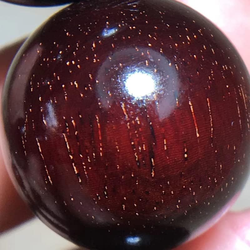 小叶紫檀2.0×12颗近金星泥料玻璃底佛珠手串 男女念珠(小叶紫檀近满金星泥料)