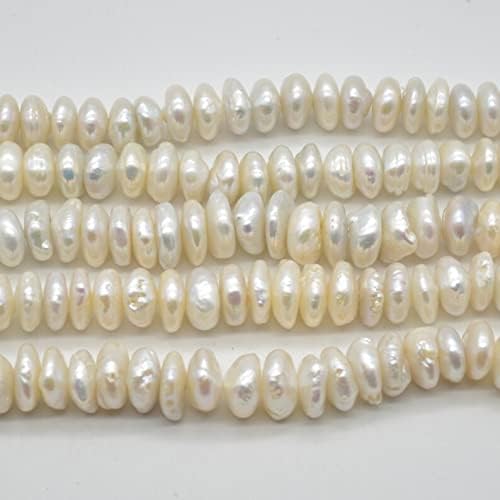 13 inch Strand of Natural gem Fresh Water Pearl, 12-15mm Coin Smooth Beads for DIY Jewelry Making. | Beads_03831, as per photo