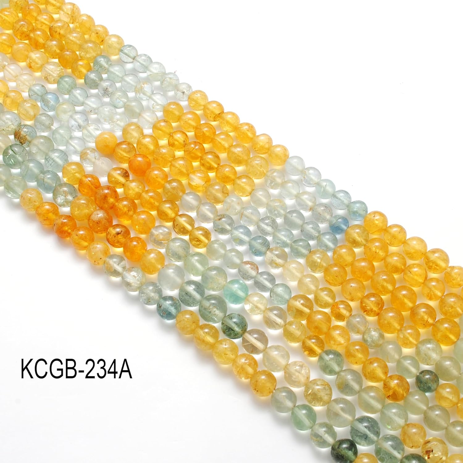 Natural Multi Aquamarine Beads, 6–7mm Plain Round, 15-Inch Strand, 58 Gemstones, 22g – Hand-Polished Aquamarine for Fine Jewelry & Healing Gifts (234-A)