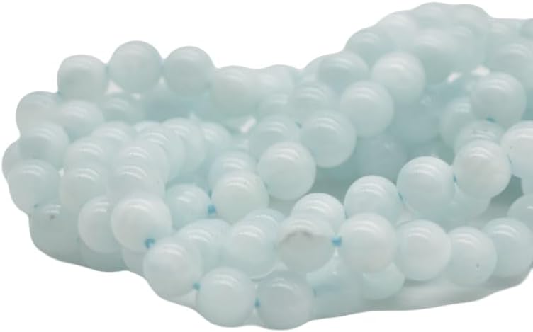 13 inch Strand of Natural gem Light, 6mm Round Smooth Beads for DIY Jewelry Making. | Beads_05091