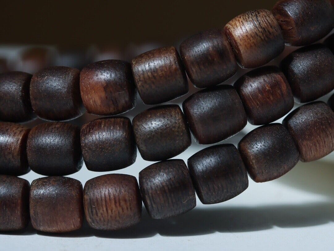 Agarwood 8mm×108pcs Fusen Red Earth Agarwood Skewers Buddha Beads Rosary Beads