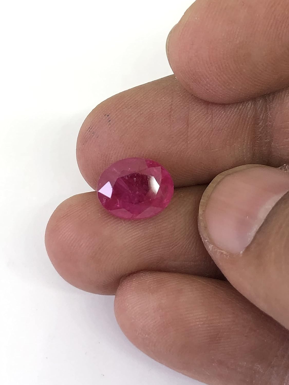 4.68 Ct Certified Natural Clean Surface Ruby Oval Shape Size 10.50x8.50 mm Cut Faceted Loose Gemstone Best For Making Ring, Pendant Jewelry