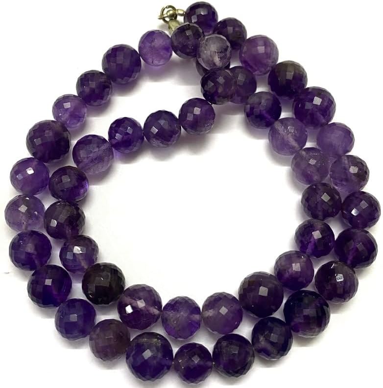 Natural Amethyst rondelle Faceted Beads 9x11 19 inch Long String Jewelry Making Gemstone Beads for Necklace Bracelet
