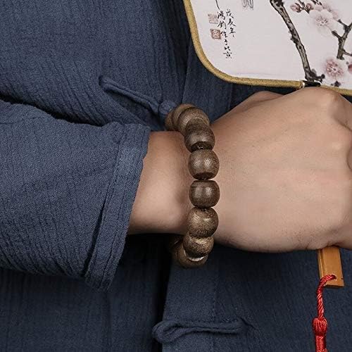 GLW Kalimantan 16mm Japa Mala Meditation Wild Agarwood Aloewood Prayer Beads #3082