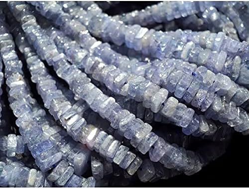 Tanzanite, 5 Strands, Tanzanite Heishi Bead, Spacer Bead, Tanzanite Bead, 4mm Beads, Heishi Bead, 16 Inches