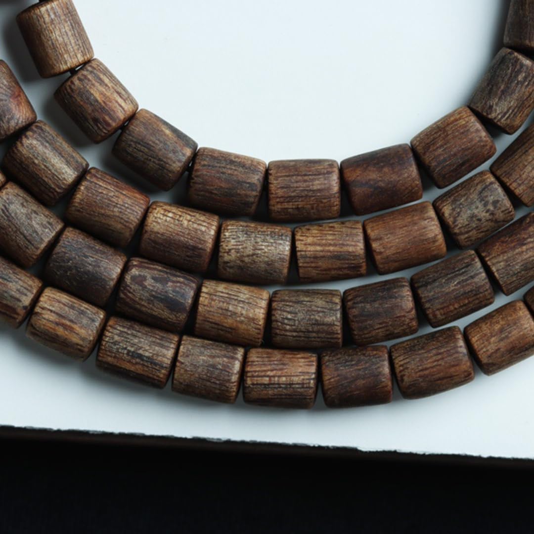 Vietnam Nha Trang Red Clay White Aquilaria Agallocha Agarwood Bracelet Beads 7 * 9mm 108 Pieces Honey-Scented Cool Sweet Sinking Grade
