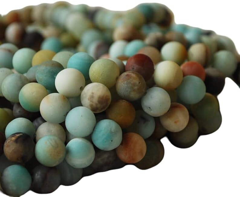 13 inch Strand of Natural gem Multicolour, 10mm Round Smooth Beads for DIY Jewelry Making. | Beads_05693