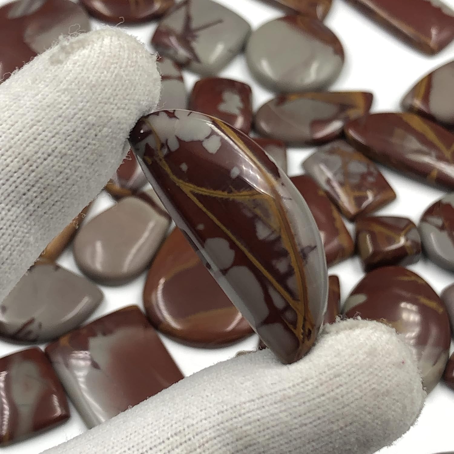 Natural NOREENA JASPER Gemstone Loose Cabochon Lot For Jewelry Making, Loose Gemstone For Ring, Earring & Pendant Necklace, Jewelry Making Cabochons, Healing Gemstones