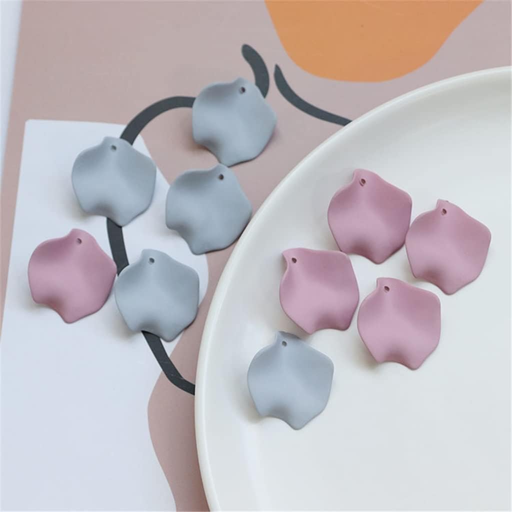 SIDUFHAOPKLL and Acrylic Flower Petal Stud Earrings Accessories DIY Earring Crafting Material Ornaments(E)