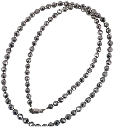 skyjewels 5mm Black Diamond Faceted Beads Necklace With Black Gold Findings is a Unique Style, Custom Length