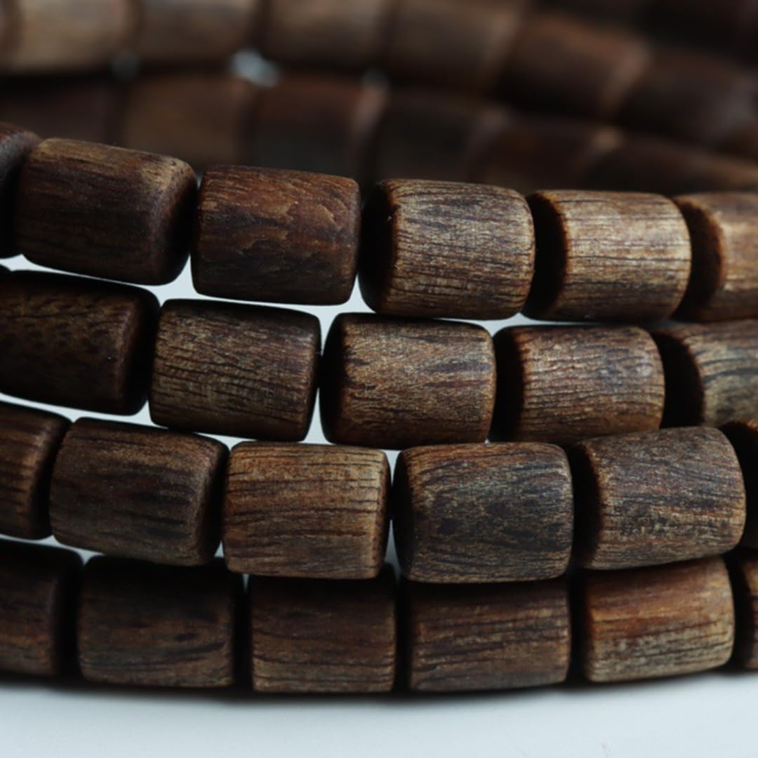 Vietnam Nha Trang Red Clay White Aquilaria Agallocha Agarwood Bracelet Beads 7 * 9mm 108 Pieces Honey-Scented Cool Sweet Sinking Grade